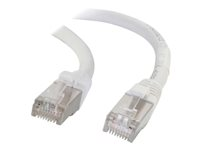 C2G Cat5e Booted Shielded (STP) Network Patch Cable - patch-kabel - 15 m - vit 83887