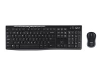Logitech MK270 Wireless Combo - sats med tangentbord och mus - QWERTY - USA, internationellt Inmatningsenhet 920-004508