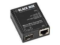 Black Box Micro Mini Media Converter - fibermediekonverterare - 10Mb LAN, 100Mb LAN, GigE - TAA-kompatibel LMC400A