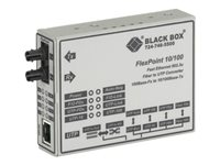 Black Box FlexPoint Modular Media Converter - fibermediekonverterare - 10Mb LAN, 100Mb LAN - TAA-kompatibel LMC100A-R3