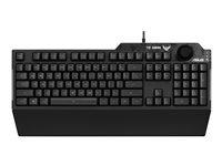 ASUS TUF Gaming K1 - tangentbord - AZERTY - fransk - svart Inmatningsenhet 90MP01X0-BKFA00