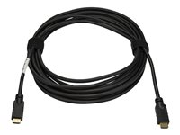 StarTech.com 10 m HDMI 2.0-kabel - 4K 60 Hz aktiv HDMI-kabel - CL2-klassad för vägginstallation - UHD-HDMI-kabel med hög hastighet och lång hållbarhet - HDR, 18 Gbps - Hane-till-hane-sladd - Svart - HDMI-kabel - 10 m HD2MM10MA