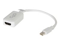 C2G 20cm Mini DisplayPort to HDMI Adapter - Thunderbolt to HDMI Converter M/F - White - DisplayPort-kabel - 15 cm 84314