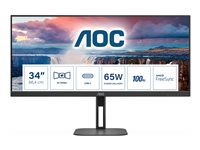 AOC Value-line U34V5C/BK - V5 series - LED-skärm - 34" U34V5C/BK