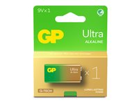 GP Ultra batteri x 9V - alkaliskt 151434