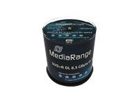 MediaRange - DVD+R DL x 100 - 8.5 GB - lagringsmedier MR472