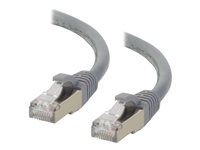 C2G Cat6a Booted Shielded (STP) Network Patch Cable - patch-kabel - 30 m - grå 89925