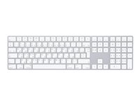 Apple Magic Keyboard with Numeric Keypad - tangentbord - QWERTZ - ungerska - silver Inmatningsenhet MQ052MG/A