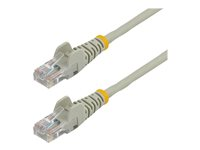 StarTech.com Cat5e Ethernet patchkabel med hakfria RJ45-kontakter - 0,5 m, Grå - patch-kabel - 50 cm - grå 45PAT50CMGR