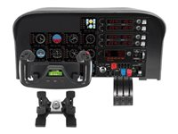Logitech Multi Panel - instrumentpanel till flygsimulator - kabelansluten 945-000009