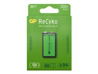 GP ReCyko batteri x 9V - NiMH 201219