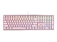 CHERRY MX-Board 3.0S - tangentbord - 100% full size - QWERTY - USA med eurosymbol - rosa Inmatningsenhet G80-3874HYBEU-9