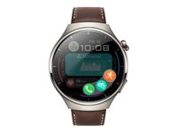 Huawei Watch 4 Pro - titan - smart klocka med rem - mörkbrun - 32 GB 55020AMG