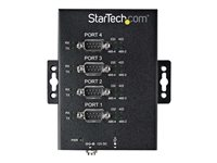 StarTech.com Industriell USB till RS-232/422/485 seriell adapter med 4 portar - ESD-skydd på 15 kV - seriell adapter - USB 2.0 - RS-232/422/485 x 4 + USB 2.0 x 1 - TAA-kompatibel ICUSB234854I