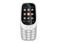 Nokia 3310 Dual SIM - grå - funktionstelefon - 16 MB - GSM A00028116