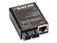 Black Box Micro Mini Media Converter - fibermediekonverterare - 10Mb LAN, 100Mb LAN, GigE - TAA-kompatibel LMC402A