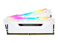 CORSAIR Vengeance RGB PRO - DDR4 - sats - 16 GB: 2 x 8 GB - DIMM 288-pin - 3000 MHz / PC4-24000 - ej buffrad CMW16GX4M2C3000C15W