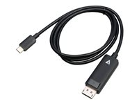 V7 - videoadapterkabel - 24 pin USB-C till DisplayPort - 1 m V7USBCDP14-1M