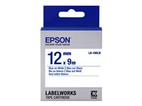 Epson LabelWorks LK-4WLN - etiketttejp - 1 kassett(er) - Rulle (1,2 cm x 9 m) C53S654022