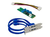 MicroConnect - seriell adapter - M.2 (PCI Express 3.0) - USB 3.0 x 4 MC-M.2-NEC720201