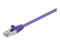 MicroConnect nätverkskabel - 1 m - lila B-FTP601P