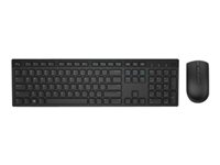 Dell KM636 - sats med tangentbord och mus - QWERTY - USA, internationellt - svart F3M50