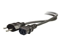 C2G Swiss Power Cord - strömkabel - power IEC 60320 C13 till SEV 1011 - 2 m 80642