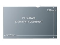 3M Sekretessfilter till widescreen-skärm 24 tum - filter för personlig integritet - 24" PF24.0W9