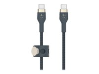 Belkin BoostCharge - USB typ C-kabel - 24 pin USB-C till 24 pin USB-C - 1 m CAB011bt1mBL