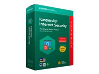 Kaspersky Internet Security 2018 - boxpaket (1 år) - 3 enheter KL1941X5CFS-8NOR