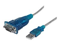 StarTech.com USB till seriell RS232 DB9-kabeladapter med 1 port – M/M - seriell adapter - USB 2.0 - RS-232 ICUSB232V2