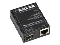 Black Box Micro Mini Media Converter - fibermediekonverterare - 10Mb LAN, 100Mb LAN, GigE - TAA-kompatibel LMC4000A