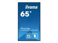 iiyama ProLite LH6554UHS-B1AG 65" Klass (64.5" visbar) LED-bakgrundsbelyst LCD-skärm - 4K - för digital skyltning LH6554UHS-B1AG