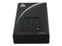 Apricorn Aegis Padlock DT ADT-3PL256-6000 - hårddisk - 6 TB - USB 3.0 ADT-3PL256-6000