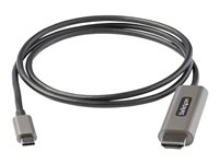 StarTech.com 1 m USB C till HDMI-kabel på 4K 60 Hz med HDR10 - Ultra HD USB Type-C till 4K HDMI 2.0b-videokabeladapter - USB-C till HDMI HDR-skärmkonverterare - DP 1.4 Alt Mode HBR3 - adapterkabel - HDMI / USB - 1 m CDP2HDMM1MH