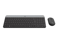 Logitech Slim Wireless Combo MK470 - sats med tangentbord och mus - QWERTZ - tysk - grafit Inmatningsenhet 920-009188