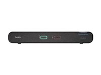 Belkin Universal Secure Single-Head - 2:a generationen - omkopplare för tangentbord/video/mus/ljud - 2 portar - TAA-kompatibel F1DN102KVM-UNN4