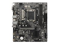 MSI PRO B660M-E DDR4 - moderkort - micro ATX - LGA1700-uttag - B660 7D46-003R