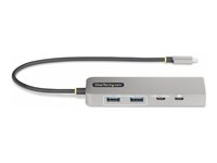 StarTech.com 3-Port USB-C Hub with 2.5 Gigabit Ethernet and 100W Power Delivery Passthrough Laptop Charging, USB-C to 2x USB-A/1x USB-C, USB 3.2 10Gbps Type-C Adapter Hub - Windows/macOS/Linux/Chromebook (10G2A1C25EPD-USB-HUB) - hubb - kompakt - 3 portar 10G2A1C25EPD-USB-HUB