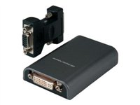 Secomp ROLINE USB Display Adapter - extern videoadapter - svart 12.02.1051