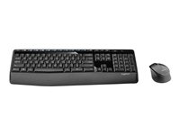 Logitech Wireless Combo MK345 - sats med tangentbord och mus - USA, internationellt - svart, blå Inmatningsenhet 920-006489