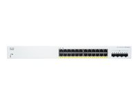 Cisco Business 220 Series CBS220-24FP-4X - switch - 24 portar - smart - rackmonterbar CBS220-24FP-4X-EU