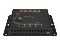 StarTech.com Industrial 8 Port Gigabit PoE Switch, 4 x PoE+ 30W, Power Over Ethernet, Hardened GbE Layer/L2 Managed Switch, Rugged High Power Gigabit Network Switch IP-30/-40C to +75C - Managed Network Switch (IES81GPOEW) - switch - 8 portar - Administrerad IES81GPOEW