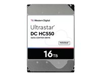 WD Ultrastar DC HC550 WUH721816AL5204 - hårddisk - 16 TB - SAS 12Gb/s 1EX2473