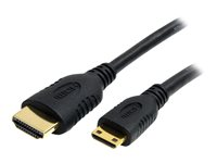 StarTech.com 0.5m High Speed HDMI Cable with Ethernet HDMI to HDMI Mini - HDMI-kabel med Ethernet - 50 cm HDACMM50CM