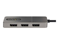 StarTech.com USB-C to Triple DisplayPort 1.4 MST Hub, 4K 60Hz, 1ft (30cm) Cable, USB Type-C Multi Monitor Adapter for Laptop, DP 1.4 Multi-Stream Transport Hub, DisplayPort Splitter - MST Triple Monitor Adapter (MST14CD123DP) - dockningsstation - USB-C / Displayport - 3 x DP MST14CD123DP