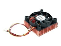 StarTech.com 1U 60x10mm Socket 7/370 CPU Cooler Fan - Low Profile CPU Cooler w/ Copper Heatsink & TX3 (FAN3701U) - processorkylare FAN3701U