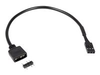 Inter-Tech - RGB LED-adapter - 3-stifts RGB-kontakt till VDG header - 20 cm 88885550