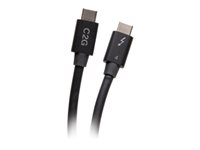 C2G 2.5ft Thunderbolt 4 USB C Cable - USB C to USB C - 40Gbps - M/M - Thunderbolt-kabel - 24 pin USB-C till 24 pin USB-C - 76 cm C2G28886