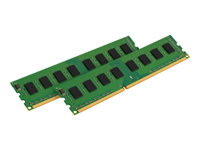 Kingston ValueRAM - DDR3 - sats - 8 GB: 2 x 4 GB - DIMM 240-pin - 1333 MHz / PC3-10600 - ej buffrad KVR13N9S8HK2/8